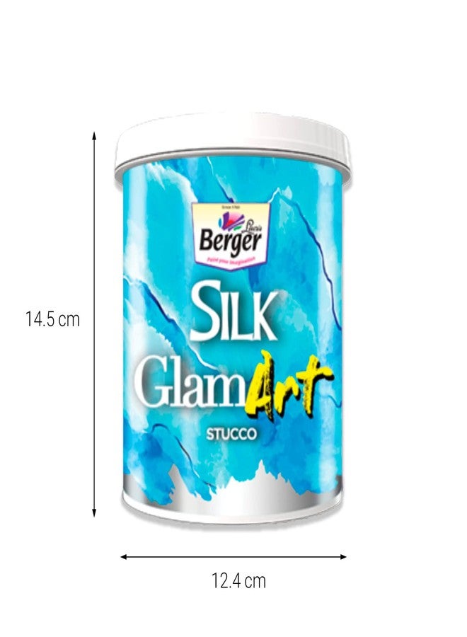 Berger Silk GlamArt Stucco Finish for Interior Textures on walls| 100% acrylic emulsion paint| 1 Litre - Image 2